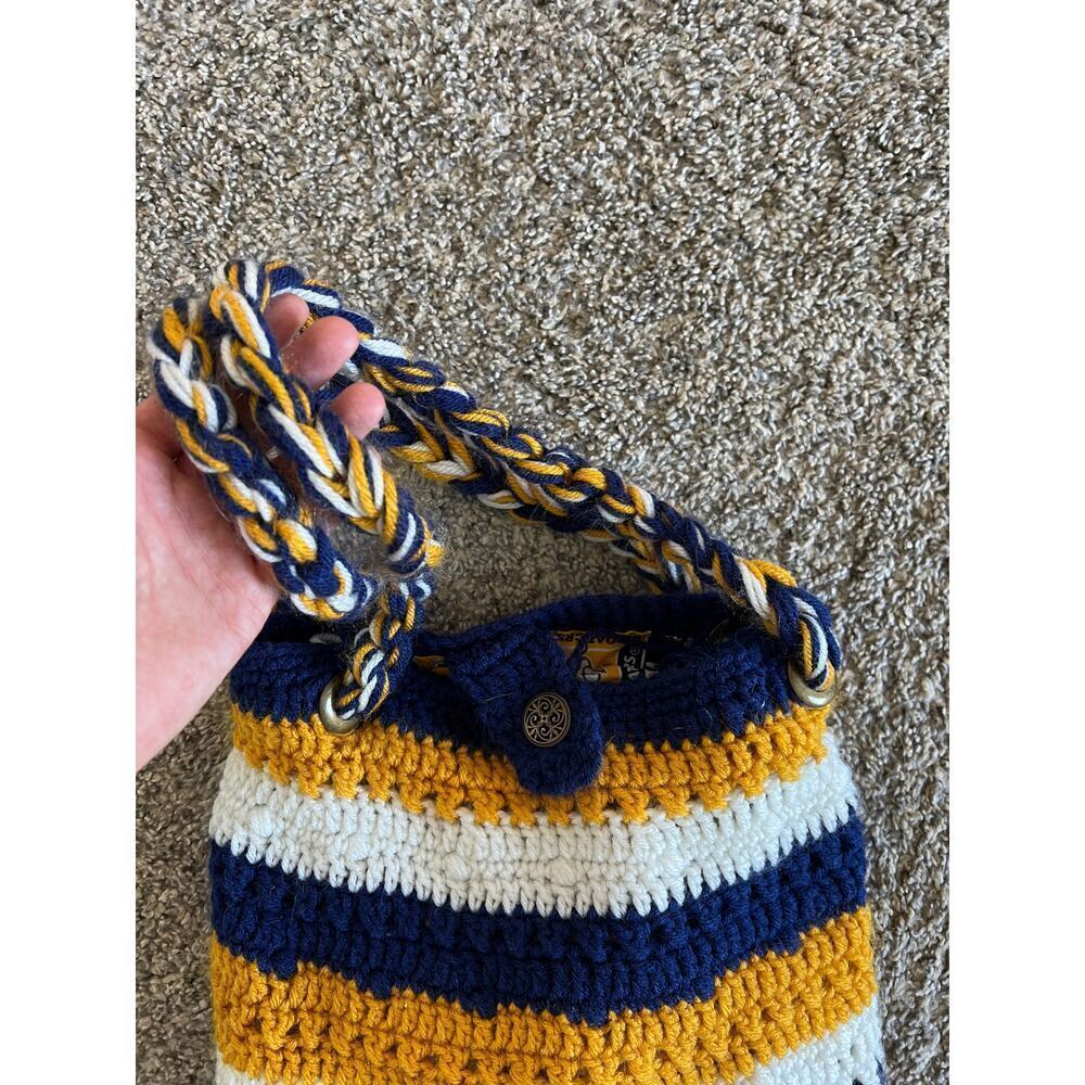 Hand Crocheted Nashville Predators NHL Hockey Bucket Bag - Picture 5 of 5